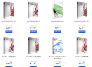 Cad-Software Cad Kaufen Mieten Autodesk Autocad Maya RevitLT Inventor 3DS Max Navisworks AutocadMEP Vault Solidworks Plant Design Suite Factory Design Suite Building Infrastructure